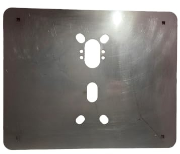 Piastra Antiscasso Garage Basculante – Rinforzo Serratura in Acciaio Inox 2 mm – Protezione Sicurezza Porta Garage 275x300 mm