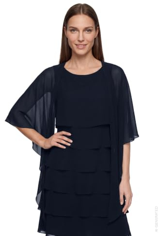 Vera Mont Damen Chiffonstola mit Volant