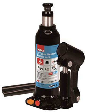 Hilka 82250120 2 Tonne 168-316mm Welded Bottle Jack in Case, Black