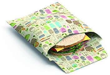 Tala Wiederverwendbare Bienenwachstüten für Lebensmittel und Snacks, Zero-Waste-Design, 2 Beutel in 17 x 17 cm und 17 x 21 cm, Ökologische Alternative zur Aufbewahrung von Lebensmitteln und Snacks