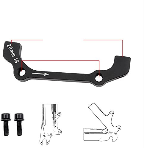 Jdon-hats FJY-SPRING MTB Mountainbike Scheibenbremsen-Konverter Ultraleichte Halterung IS PM AB auf PM A Bremsenadapter für 140/160/180/203 mm Rotor (Größe : B auf A F180 R160)