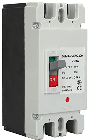 2P Leitungsschutzschalter DC 500V 250A MCCB Photovoltaik Leistungsschalter Schutz Luftschalter für Solarmodule Überspannungsschutz Fotovoltaik