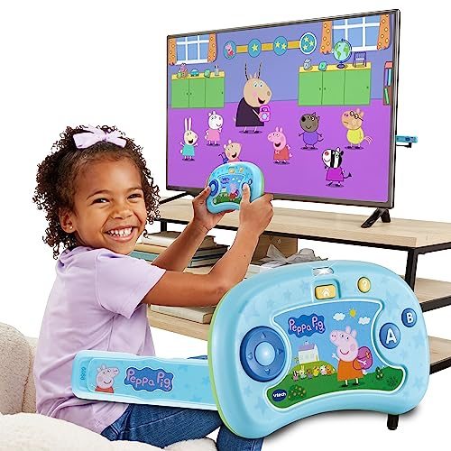 VTech ABC Smile TV Peppa Pig - Lernkonsole mit HDMI für Fernseher