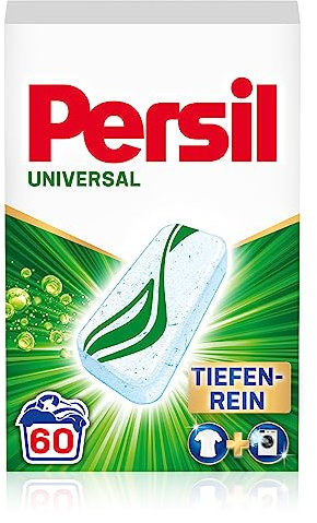 Persil Power Bars Universal Waschmittel (60 Waschladungen), vordosiertes Vollwaschmittel mit biologisch abbaubarem Schutzfilm, für reine Wäsche & hygienische Frische für die Maschine