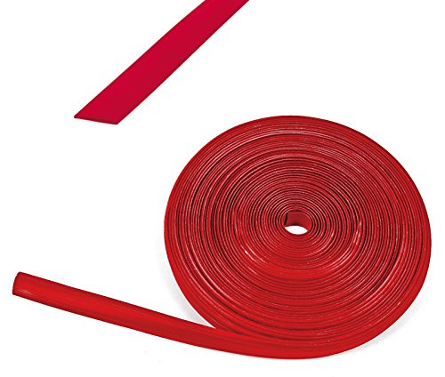 wamovo 30/60 Meter Kederband 12 mm rot Kunststoff Leistenfüller für Wohnwagen Wohnmobil (6x10m)