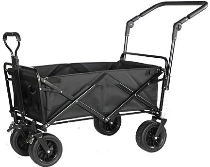 Bollerwagen Faltbar Handwagen Campingwagen Zusammenklappbarer Mehrzweckwagen, Handwagen, Garten-Gebrauchswagen Mit Verstellbarem Griff, Outdoor-Zugwagen Für Strand-Angel-Picknick Strandwagen Transport