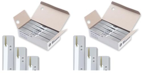 Elba Heftstreifen aus Kunststoff, 150x35mm, grau, 100 Stück (Packung mit 2)