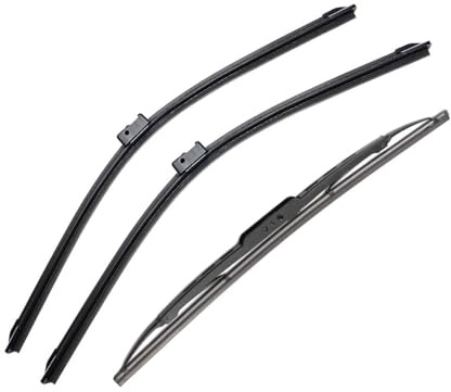 Auto Car Wipers 3PCS, 26+19+14 Front And Rear Replacement for Volvo V50 2004-2006, Windshield Wiper Blades Original Equipment Wiper Blade, That Meet OEM Quality Easy DIY Install Premium
