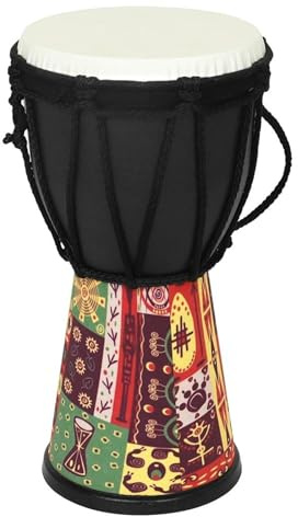 Professionelle Djembe 4 Zoll Professionelle Tragbare ABS-Djembe-Handtrommel, Bunte Percussion Für Anfänger-Schlagzeuger