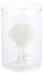 Balvi saliera Atlantic Shell Colore Bianco Fatta a Mano in Vetro borosilicato