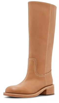Steve Madden Women's Riggs Knee High Boot, Banana Leather, 8