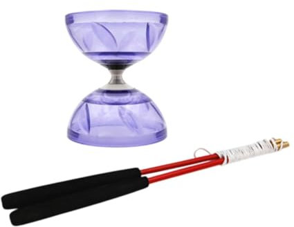 Folpus Jouet de jonglage interactif pour Diabolo, Jeu de Coordination œil-Main Pratique, Jeu de compétences Chinoises pour Enfants, Personnes âgées,