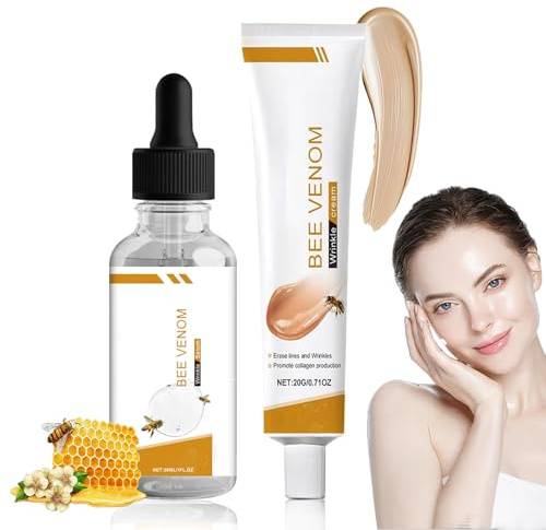 Bigift kräm och bigift serum mot rynkor ansikte, bi venom kräm anti-rynkor omedelbart, bi venom anti-aging kräm kvinnor