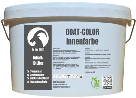 GOAT Innenfarbe, Wandfarbe (Schieferblau, 10kg)