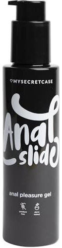 MySecretCase Lubrificante Sessuale Intimo all’Acqua 150 ml Lubrificante Anale Gel Intimo Rapporti Sessuali Gel Anale Compatibile con Preservativi e Sextoys Senza Parabeni Dermatologicamente Testato