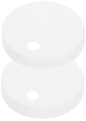 DOITOOL Capuchons de Boulons de Toilette pour Fixation Facile et Ajustement Sécurisé en Plastique Blanc, Cache-vis Décoratif Accessoire Pratique du Couvercle de Toilette pour Salle