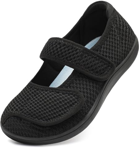 JOINFREE Womens Barefoot Shoes Wide Toe Box Walking Shoes Black