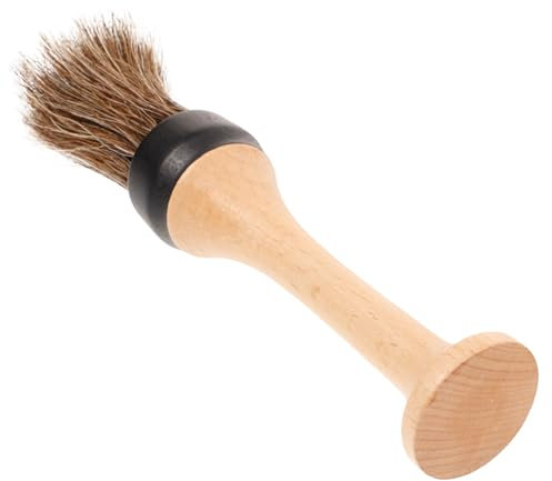 VALICLUD Plumeau De Cou De Barbier Brosse De Nettoyage Portable Avec Manche Pour Salon De Coiffure Et Usage Domestique