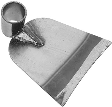 TOYANDONA Houe De Jardin Creuse en Acier Inoxydable 130mm pour Jardinage Domestique, Outil De Creusage Et Désherbage Polyvalent pour Potager, Serrage Et Aménagement Extérieur