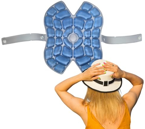 Di Raffreddamento Per Caschi - Gel Rinfrescante Per Testa - Cuscinetto Superiore Riutilizzabile Unisex per Attività Estive Ciclismo Escursioni Equitazione