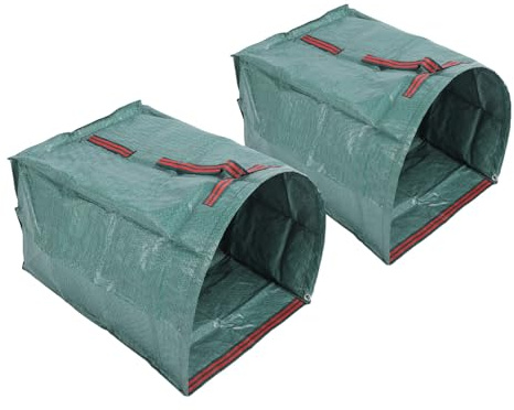 ZJchao 200L Gran Capacidad Bolsa de Desecho de Patio de Patio Collector de Hojas de Césped Estilo Césped con Recubrimiento a Prueba de Lluvia para Jardinería para Limpieza Al Aire Libre