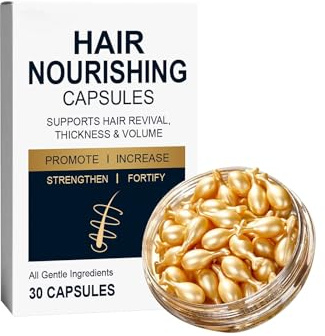 Capsules Nourrissantes des Follicules Capillaires - Sans Rinçage - Renforcent et Réduisent La Perte de Cheveux Après La Teinture et Le Départ