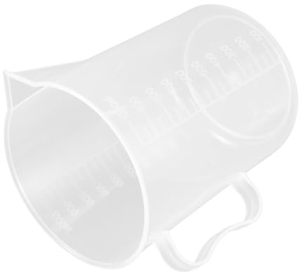 NAMOARLY Misurino Graduato per Olio Motore Bicchiere Dosatore in Plastica Resistente con Scala per Auto Barche Versatile e Compatto per Riparazioni Meccaniche