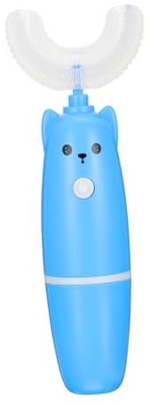 ROMISBABA Cepillo de Dientes Eléctrico Infantil U-shaped con Cerdas Suaves Vibración Silenciosa y Portátil para Cuidado Dental