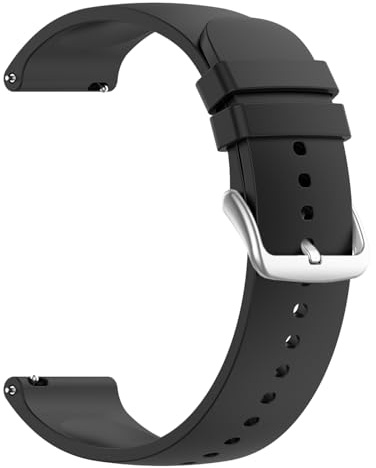 Aurrain 18mm Silikon klockarmband för Garmin Venu 3S/Vivoactive 4S/Venu 2S/Vivomove 3S/Garmin Forerunner 255s/265S,unisex mjukt sportersättningsarmband.