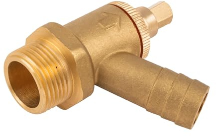 1/2 Type A Brass Drain Off Cock | Compression Drain Valve, Water Systems | Durable Brass Body, Easy to Operate | Compression Valve for Water Systems