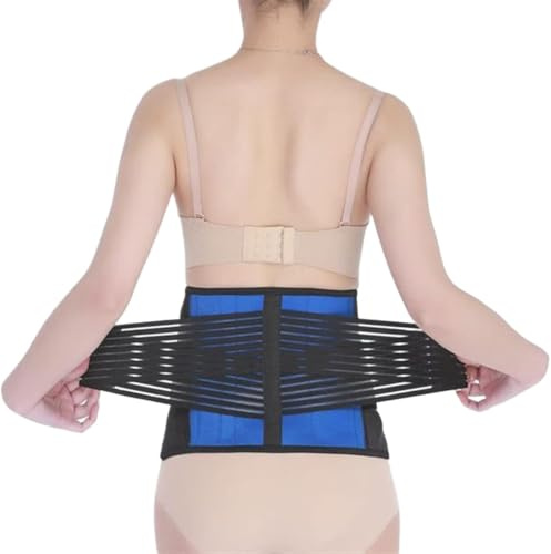 Plus Size M-6XL Double Pull Lumbar Protector Elastic Waist Support Belt Men Women Adjustable Lower Back Brace Immediate Relief From Sciatica, Herniated Disc, Scoliosis(6XL)