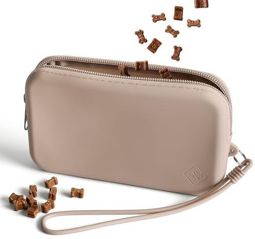 ne&no Leckerlitasche für Hunde aus Silikon [ leicht zu reinigen ] Leckerli Beutel | Hundeleckerli Tasche | Gassi Tasche Hund