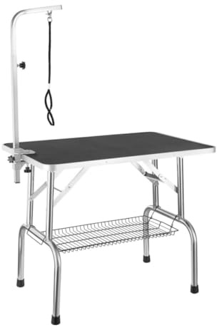 Topmast Tavolo da toelettatura GroomEase XXL - Lama Antiscivolo - Fascia Singola - 120 x 60 x 67 cm
