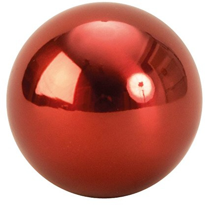 Lifestyle & More 6 Stück Moderne Deko Kugeln aus Edelstahl in rot Durchmesser 6 cm