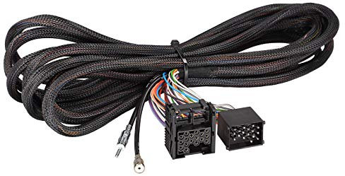 Maxxcount 17-pin/runde Pins Verlängerungskabel 6,5m kompatibel mit BMW 3 E46, 5 E39, X5 E53 ca. 1995-2001 (inkl. Antennenverlängerung auf DIN, I-Bus und Antennenremoteleitung)