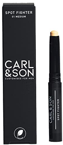 CARL&SON - Spot Fighter Medium - Abdeckstift 2,5 g Men Männer Anti-Aging - Vegan Concealer Kaschierer Coverstick Make-Up bedeckt Rötungen & Hautmakel - Männerpflege Hauttyp hell bis hellbraun