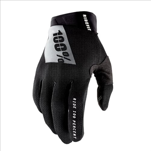 100% Ridefit Gloves XL Handschuhe, Erwachsene, Unisex, Schwarz/Weiß (schwarz)