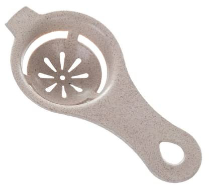 Separador de Yemas Huevo - Colador Claras Cocina - Práctico Separa Yemas Repostería (Beige)