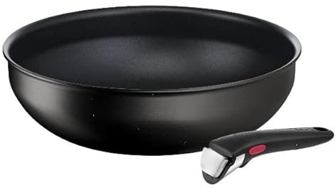 Tefal Ingenio L3979302 Wok 26 cm Poele + Removable Handle Induction Safe Non-Layer Made in France Eco Resist