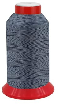 fuwi HT Ledergarn Stärke 20 - Sattlergarn & Jeansgarn extra stark - Hochfest, UV-beständig, 9.300 cN Reißkraft - Zwirn 0,5 mm für Leder & Outdoor, 500 Meter (0183 Telegrau)