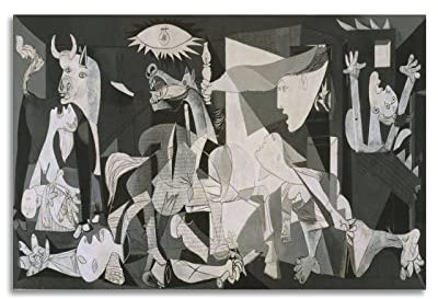 JAHER Pablo Picasso Paintings – (Guernica, 1937) Poster, Leinwandkunst und Wandkunst, Kunstdruck, modernes Familienzimmer, 60 x 90 cm