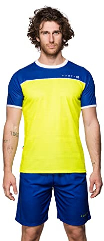 Footex Set Padel Herren T-Shirt und Shorts mit Taschen aus atmungsaktivem Stoff, leicht, hergestellt in Italien