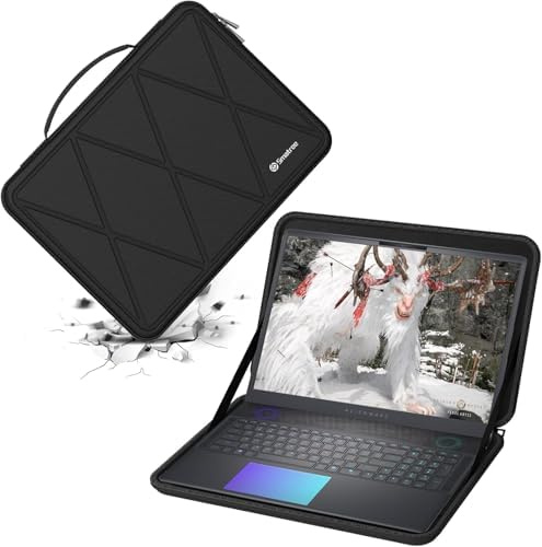 Smatree Hårt Eva-skyddsfodral kompatibelt med 18-tums Alienware m18 Gaming Laptop, för Alienware m18 R2 Gaming Laptop, vattentätt slimmat fodral (X8330)