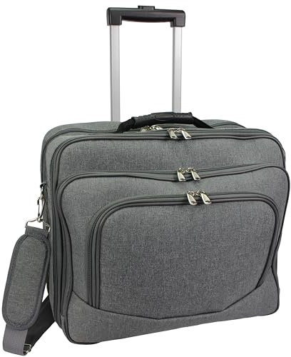 World Traveler Rollende Laptoptasche für 17 Zoll (43,2 cm), GRAU, Einheitsgröße, Rollende Laptoptasche für 17 Zoll (43,2 cm)