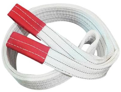 Industrielle Hebegurt Flaches Flexibles Krangurt Hebegurt Weiches Weiß Verdicktes weißes flaches Hebegurt Industrielles Hebeseil Anhänger Seil (Color : 3T, Size : 3M)