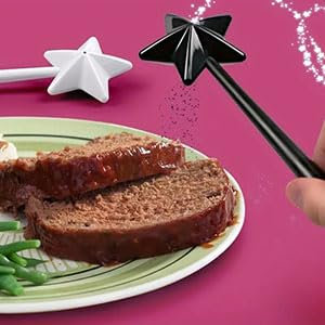 2 Pcs Weihnachtliche Sternförmige Gewürzstreuer,Sternpfeffer Gewürzt Zauberstab,Zauberstab Gewürzstreuer,Zauberstab Salz-Und Pfefferstreuer,für Weihnachten Küche Zubehör,Weihnachten Zubehör Dekoration