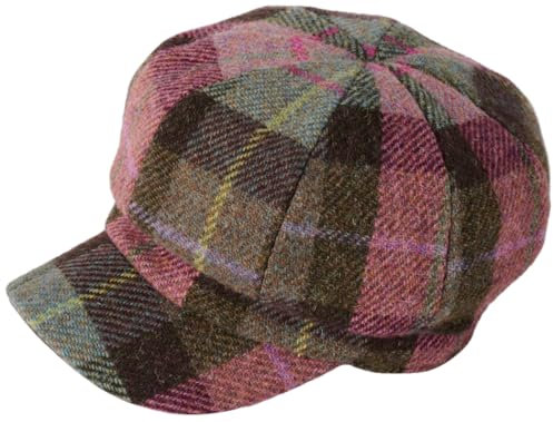 Failsworth Harris Tweed Bakerboy Cap für Damen, HT40 - Rosa, 58
