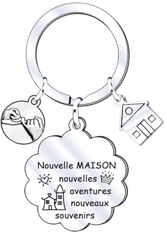 XWXWXW Cadeau Nouvelle Maison Porte-clés Maison Cadeau Couple Porte clé Original Couple Personnalisé