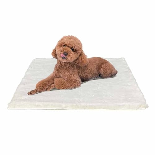 Ostlttyn Hundebett, waschbar, 61 x 45 cm, Hundebox-Matratze für kleine Hunde, wasserdicht, ultraweich, orthopädische Welpenbetten, Matte mit rutschfester Unterseite