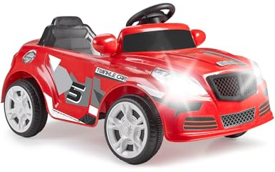 FEBER - Twinkle Car R/C, Coche Eléctrico con Radio Control, Batería de 12V, Mando Incluido con Distancia de 10 m, Autonomía de 45 min, Peso Máximo 25 kg, +3 a 6 años, Famosa (FEN49000)